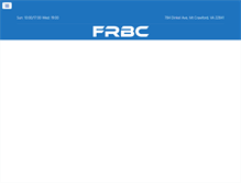 Tablet Screenshot of frbcva.com